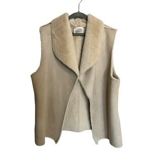 Loft Petite Soft Suede-like vest size medium